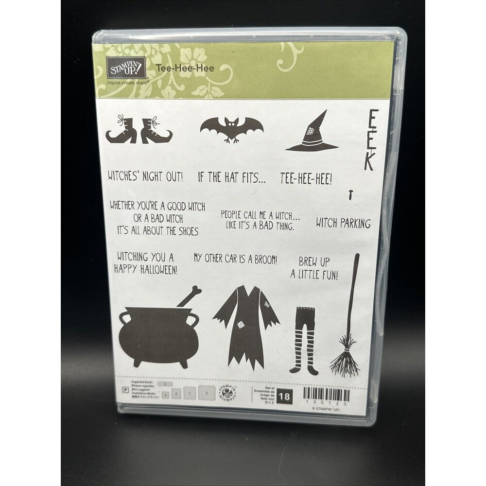 Stampin Up! TEE-HEE-HEE Stamps People Call Me A Witch ...  halloween bats new